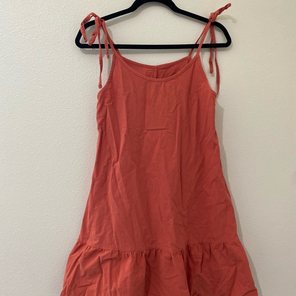 Coral colored dress
